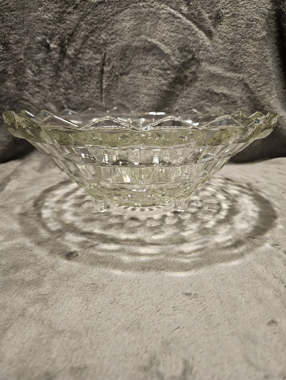 Vintage Whitehall Clear Footed Bowl